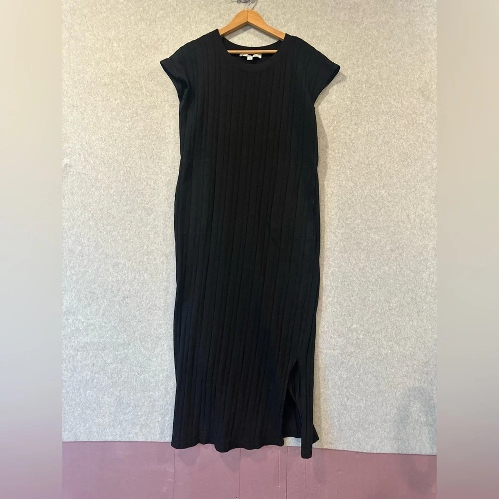 Revolve Callahan Black Cap Sleeve Maxi Dress Womens Size Medium G0788